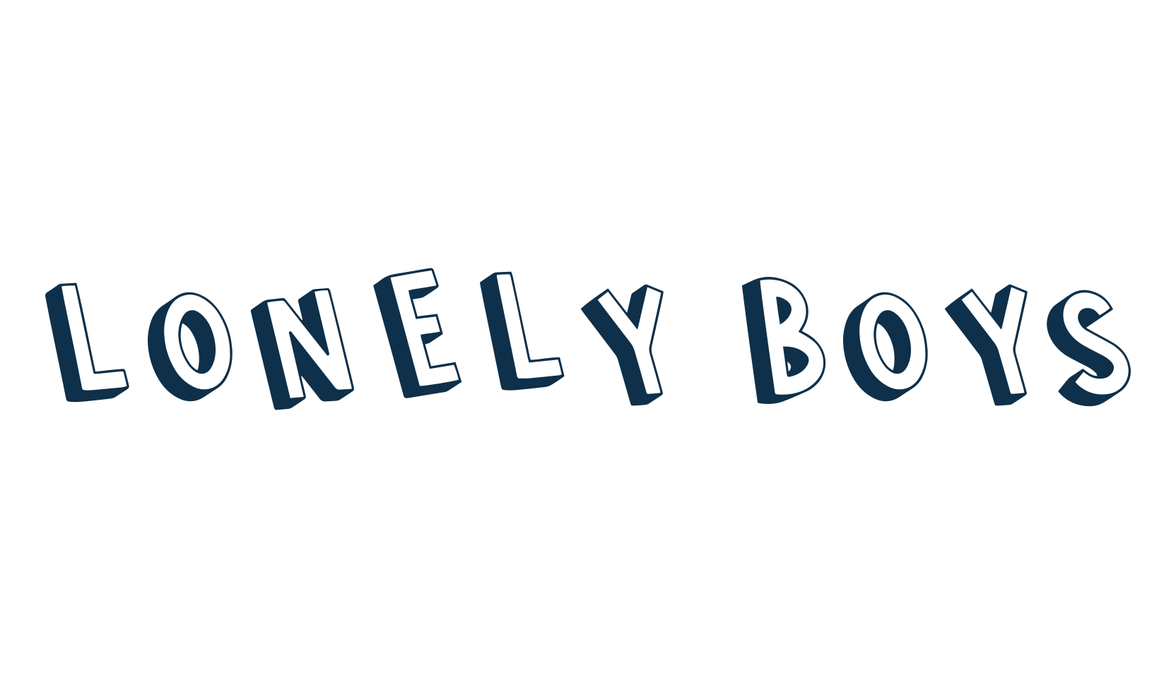 Lonely Boys, fancy cartoon decorative font preview