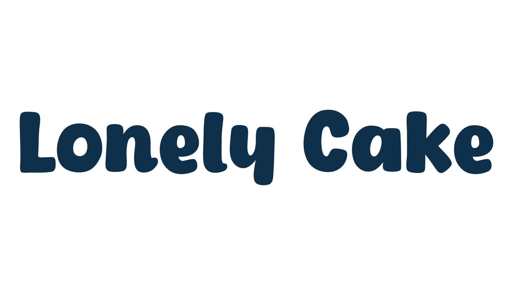 Lonely Cake, fancy cartoon decorative font preview