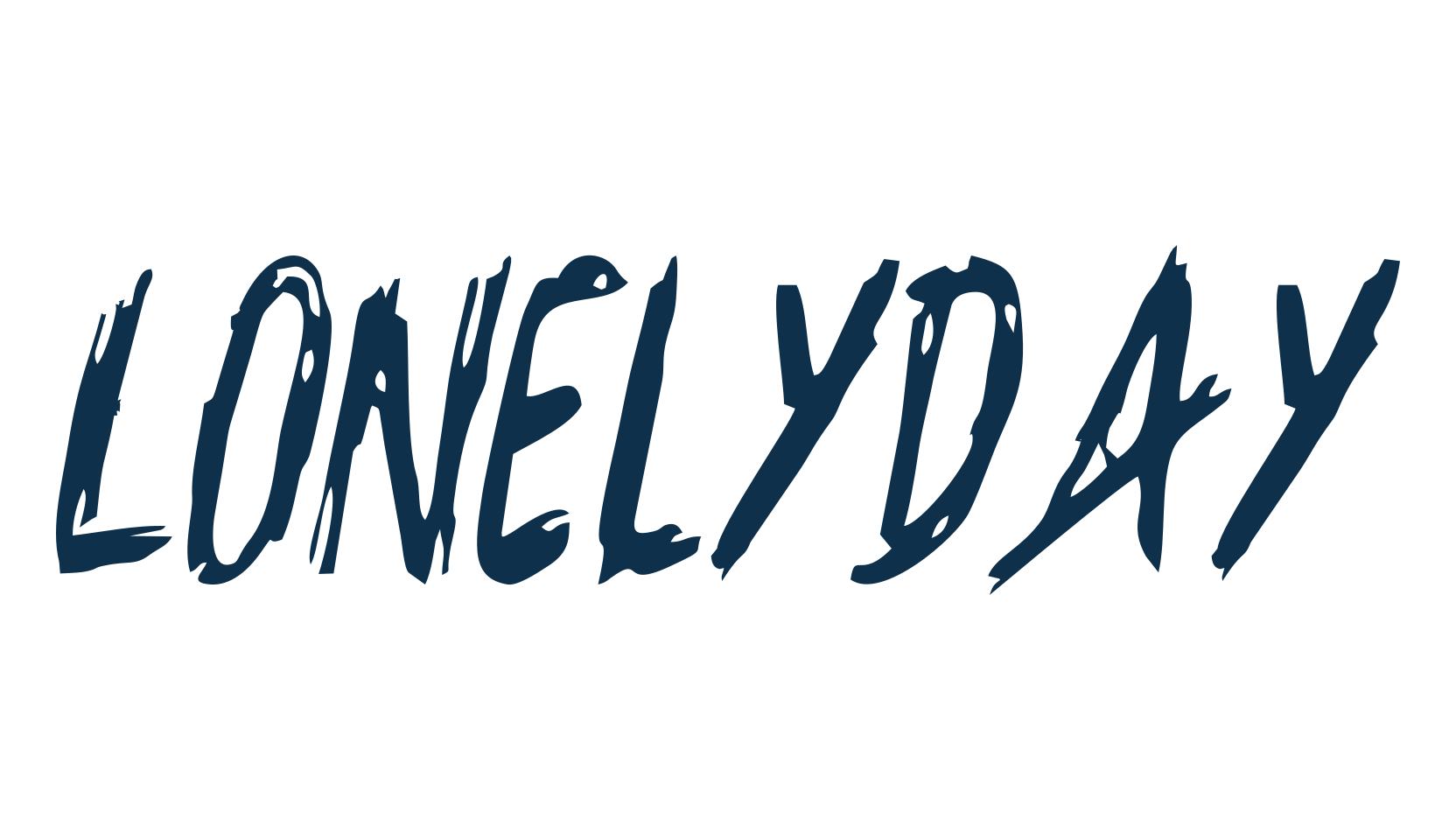 Lonelyday, halloween font preview