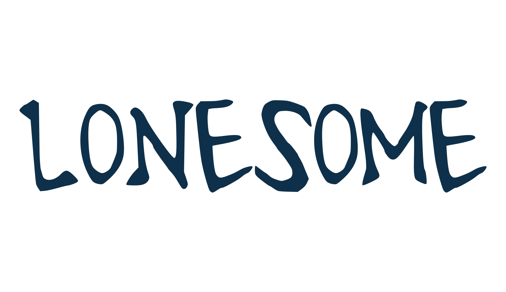Lonesome (lonesomefont), fancy decorative font preview