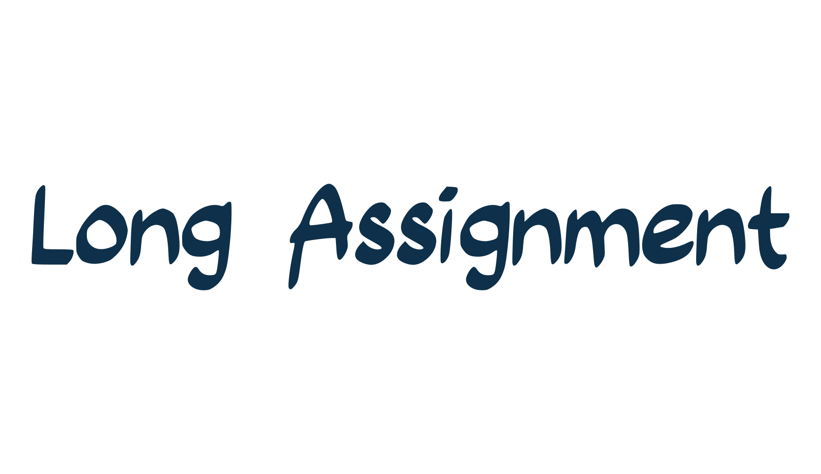 Long Assignment, fancy cartoon decorative comic font preview