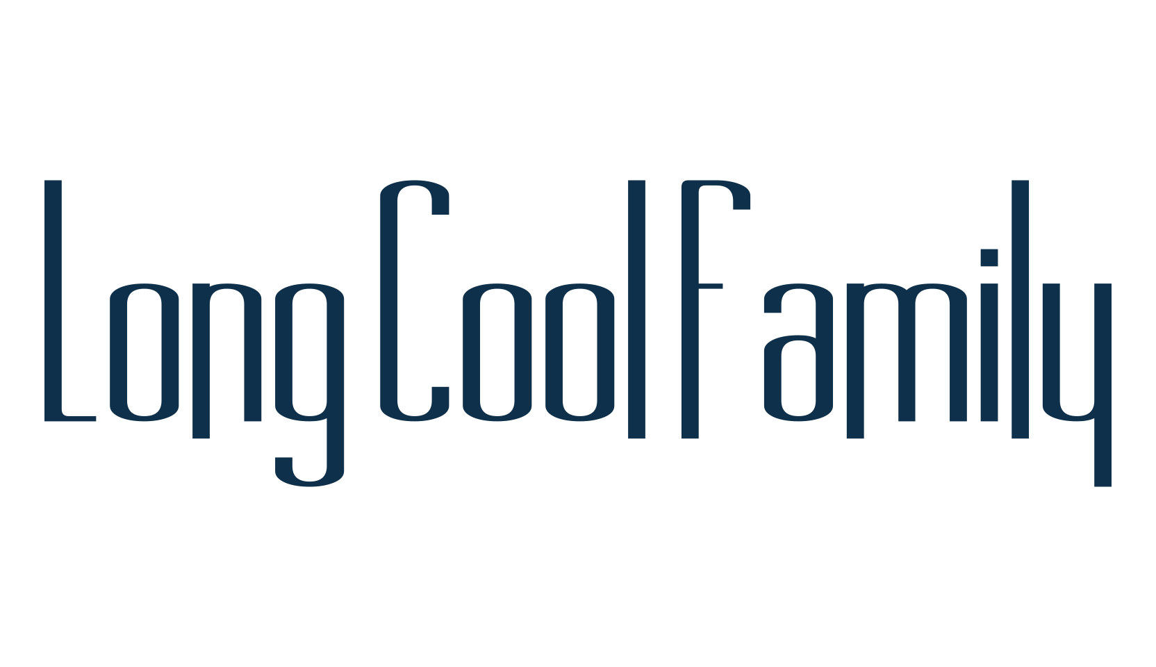 Long Cool Family, fancy various basic font preview