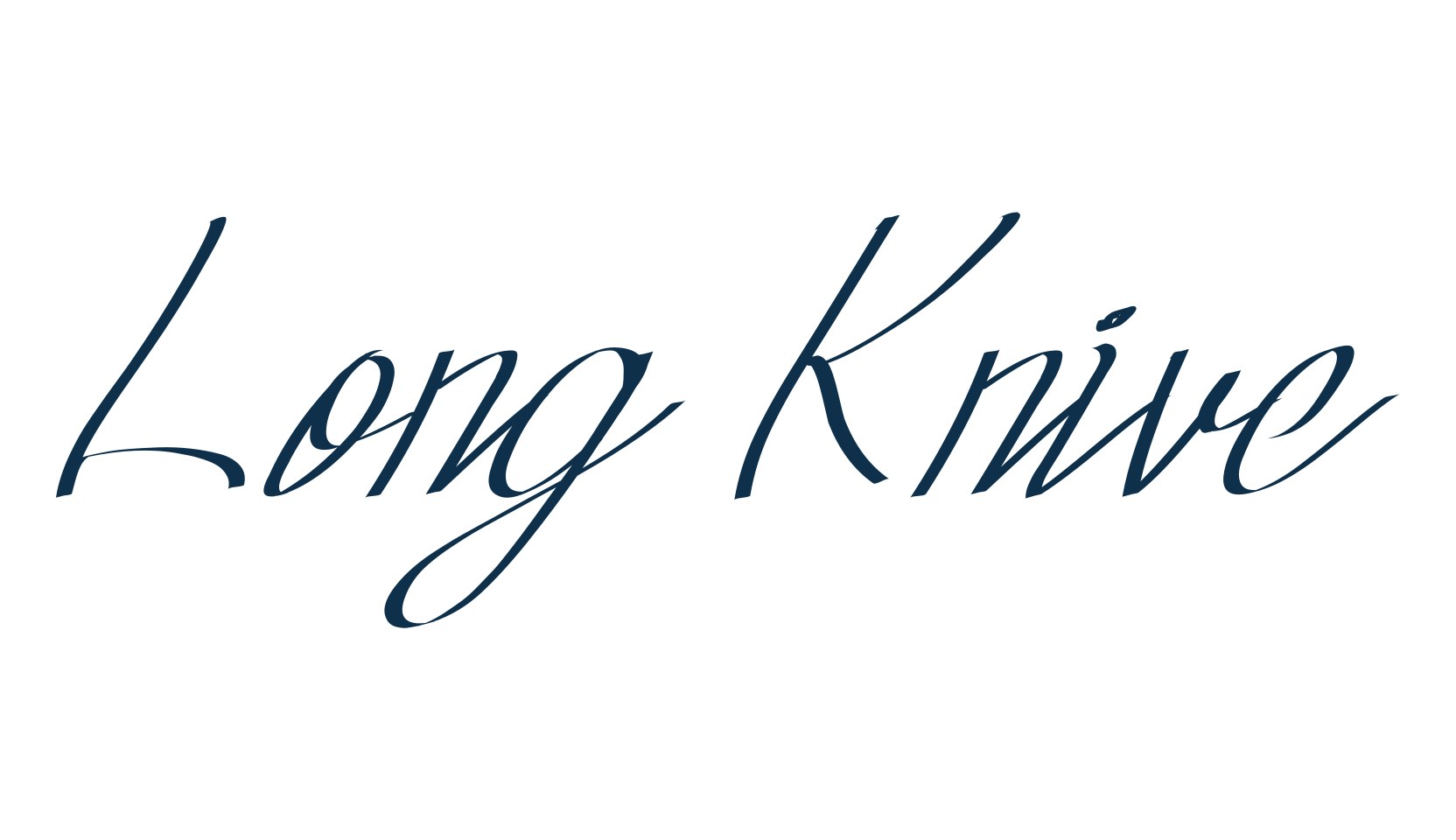Long Knive, calligraphy font preview