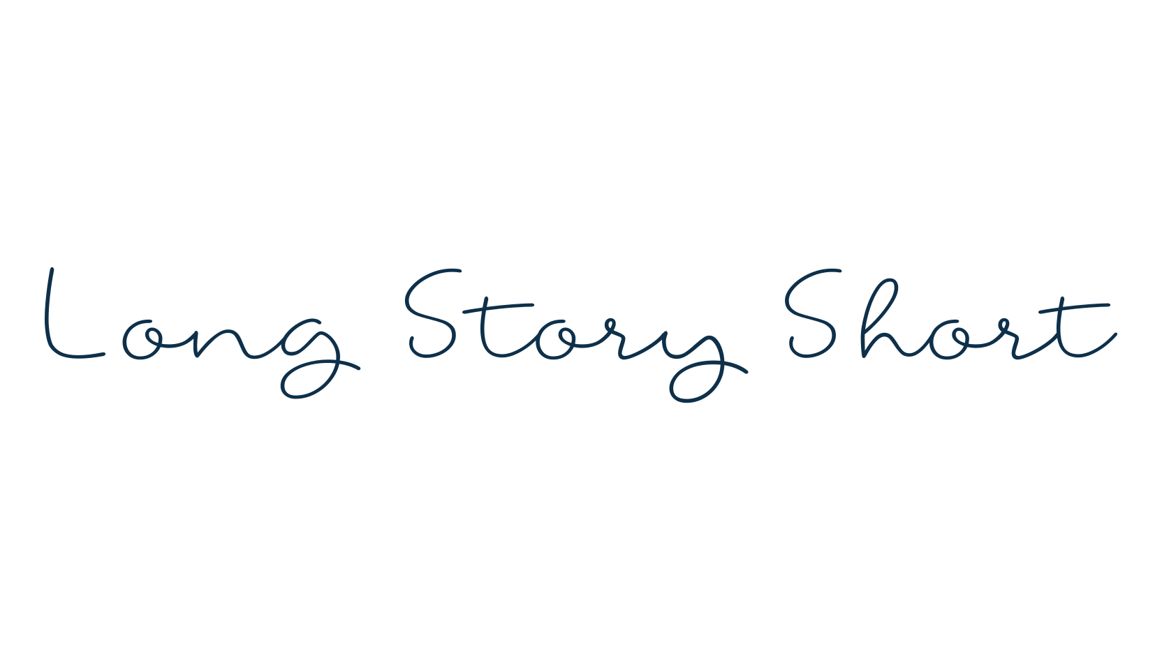 Long Story Short, script handwritten fancy decorative calligraphy font preview