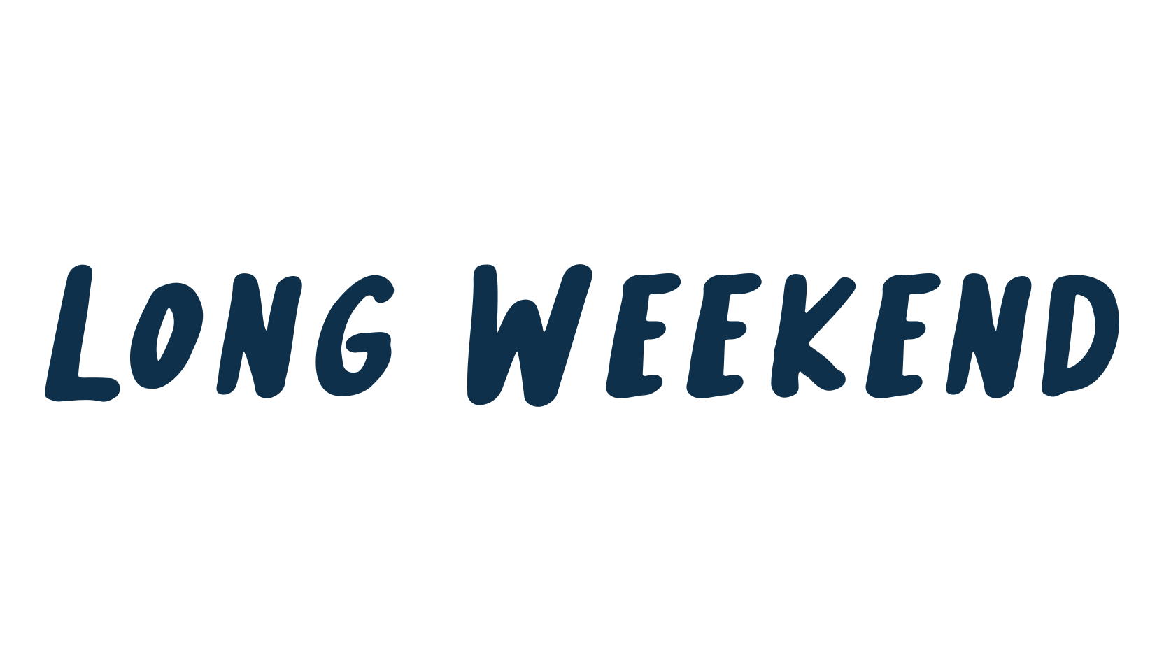 Long Weekend, script handwritten fancy decorative calligraphy font preview