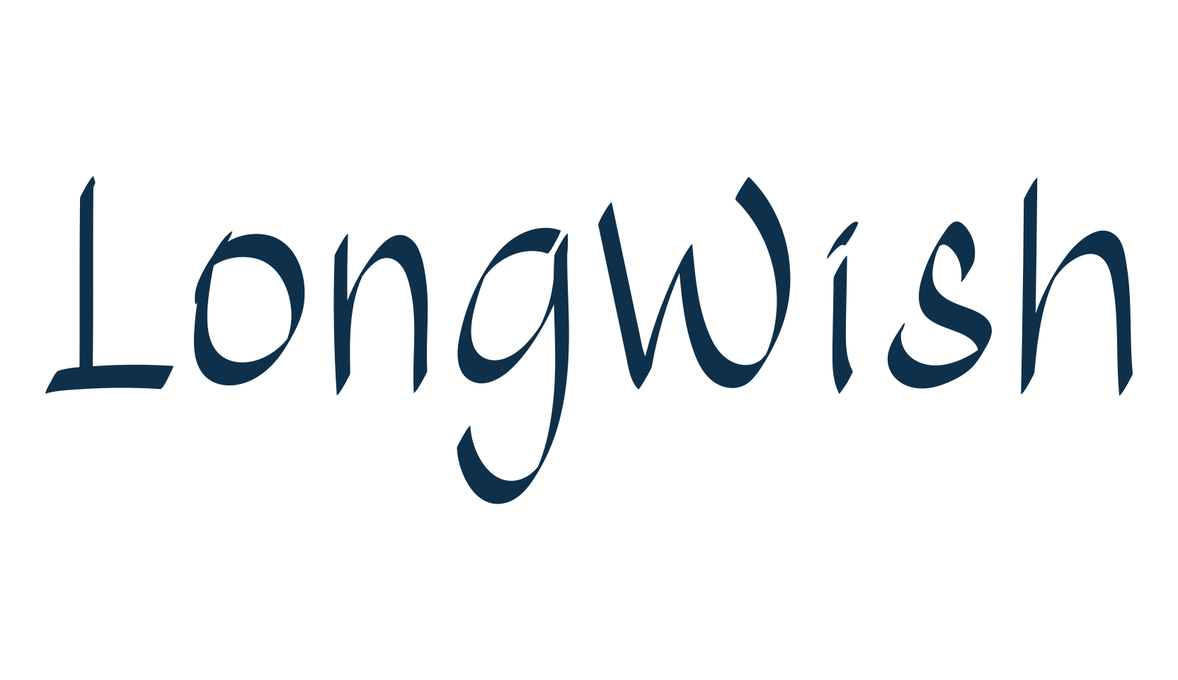 LongWish, fancy decorative font preview