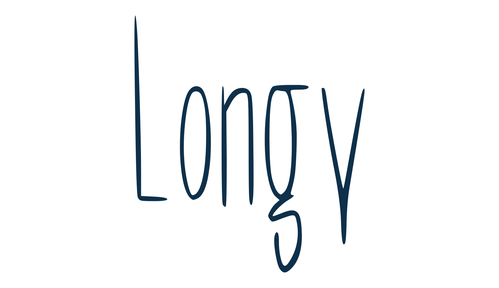 Longy, script handwritten fancy decorative calligraphy font preview