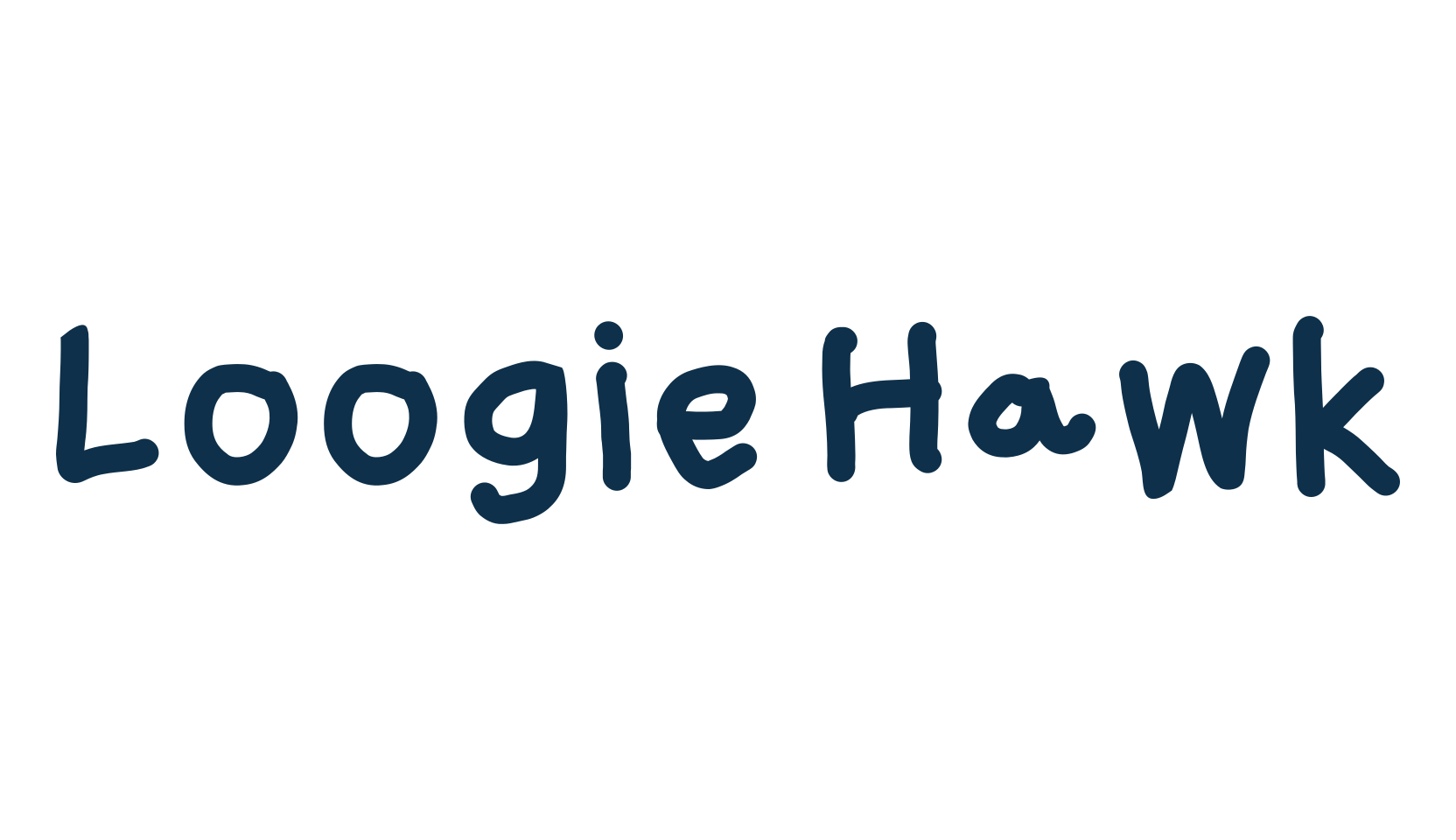Loogie Hawk, handwriting font preview