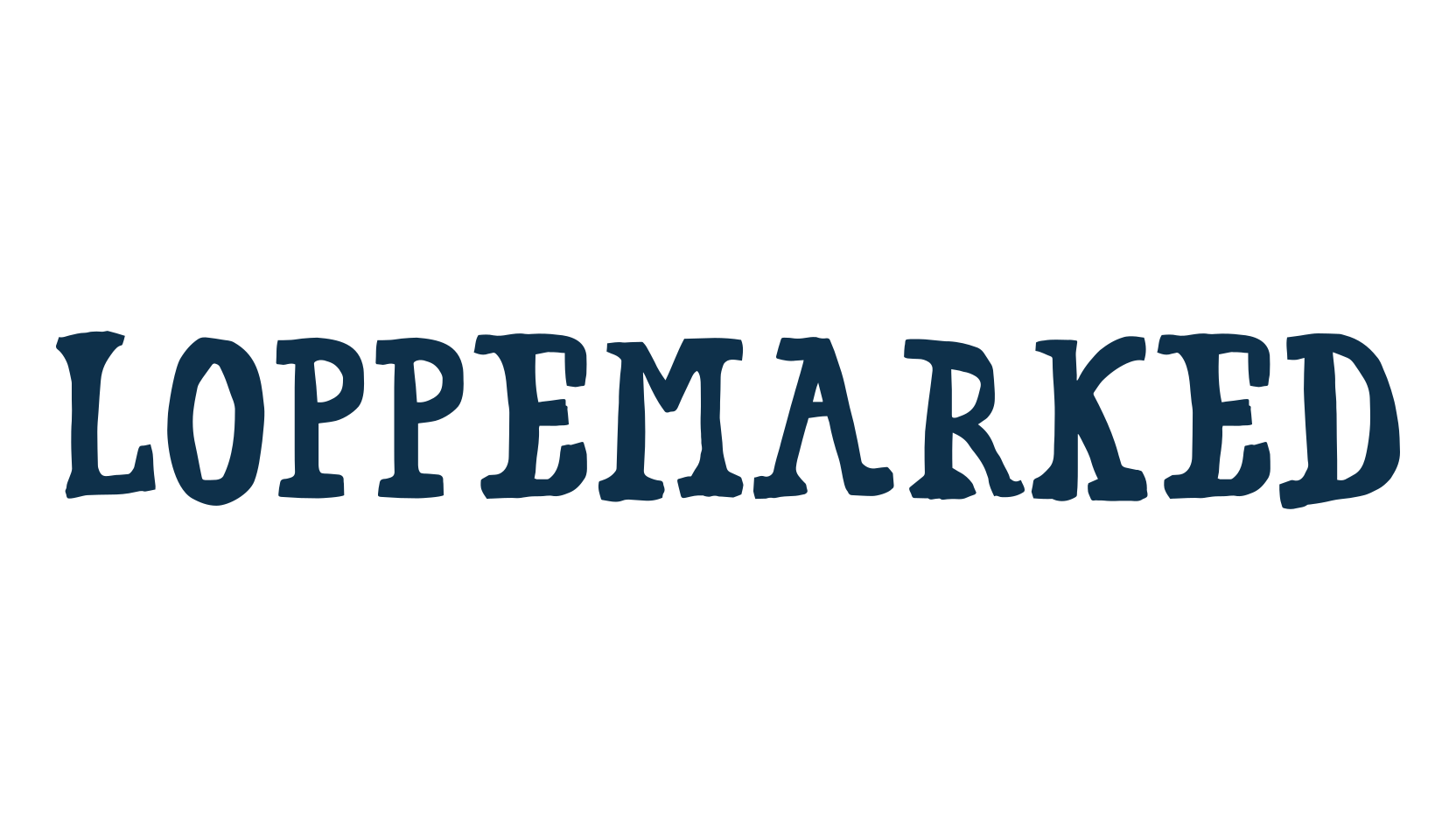 Loppemarked, cartoon font preview
