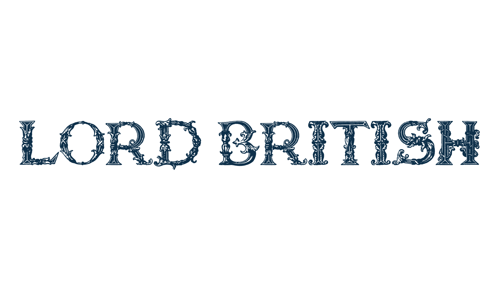 Lord British, retro font preview