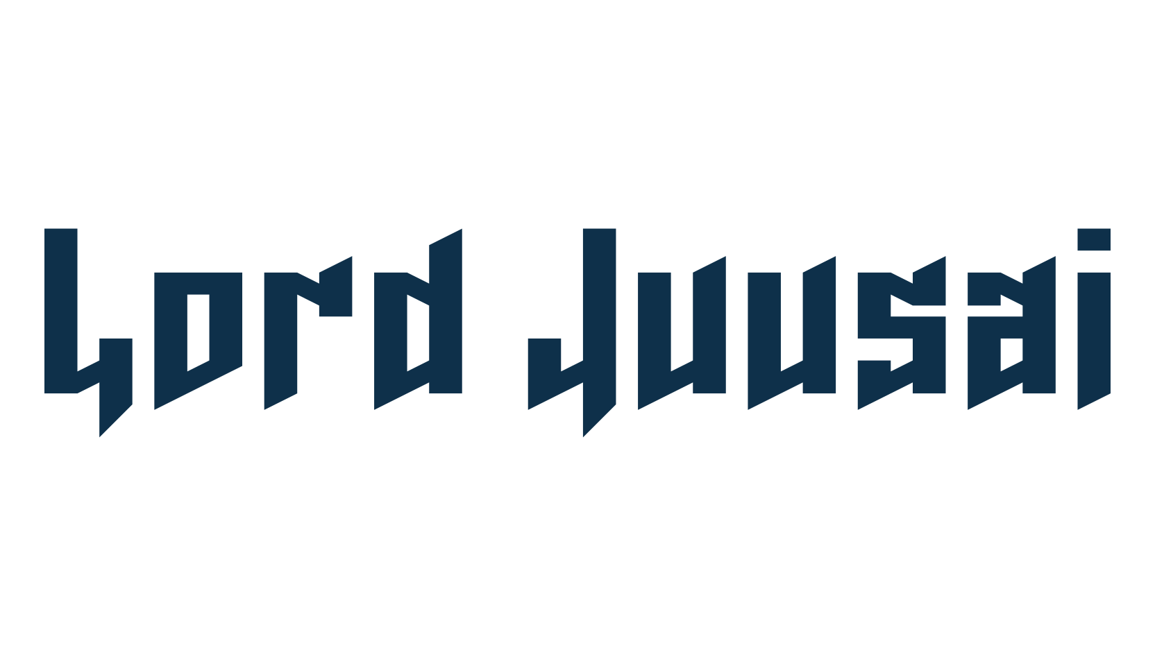 Lord Juusai, gothic modern font preview