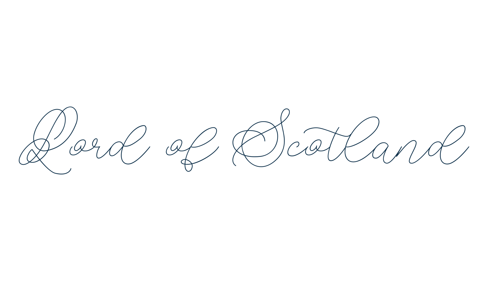 Lord of Scotland, fancy decorative font preview