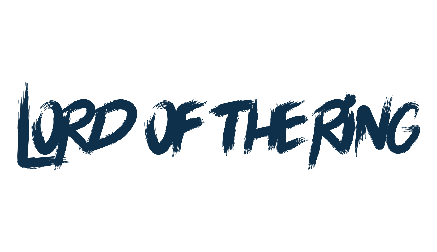 Lord Of The Ring, trash font preview