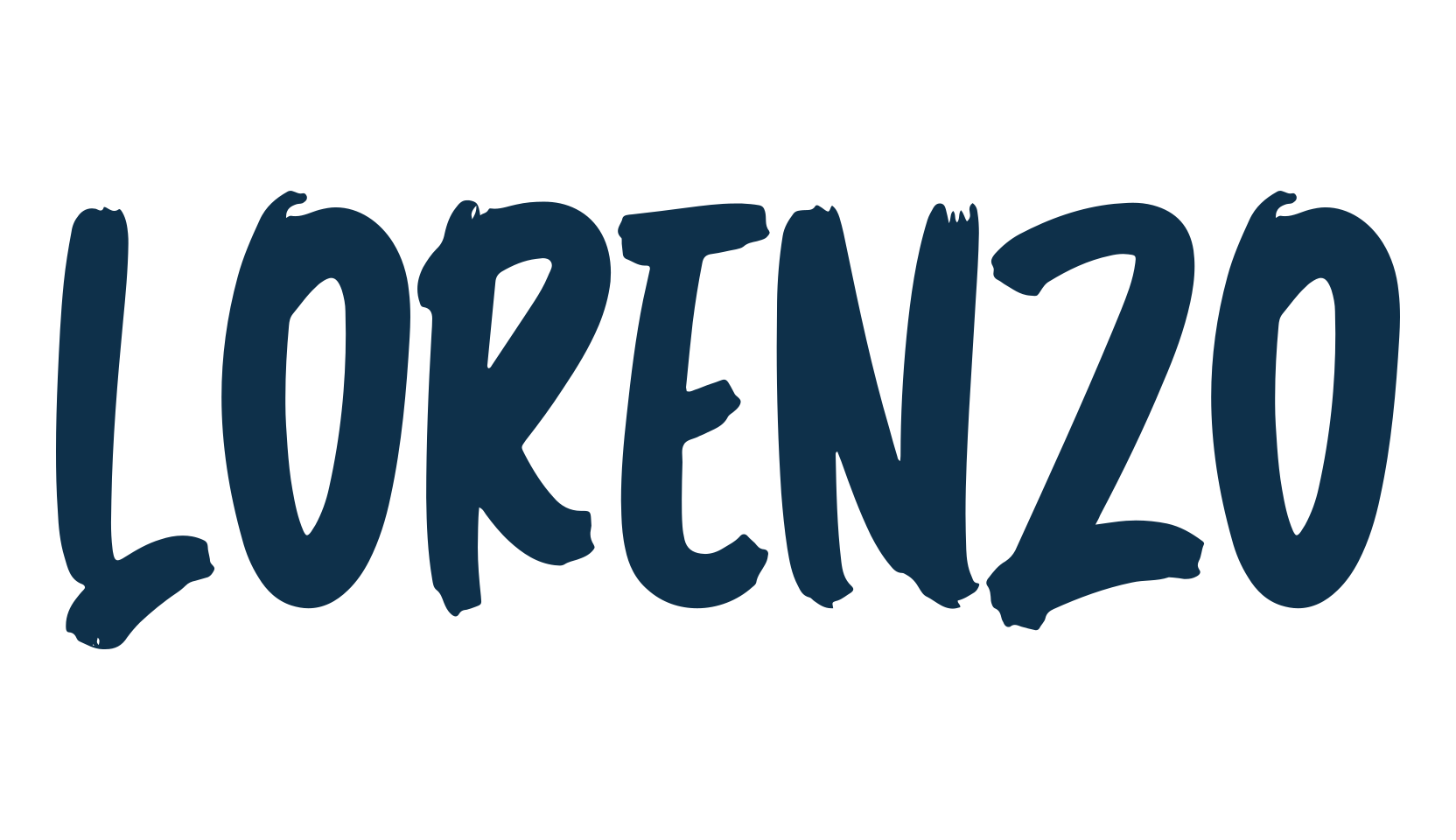 Lorenzo, brush font preview