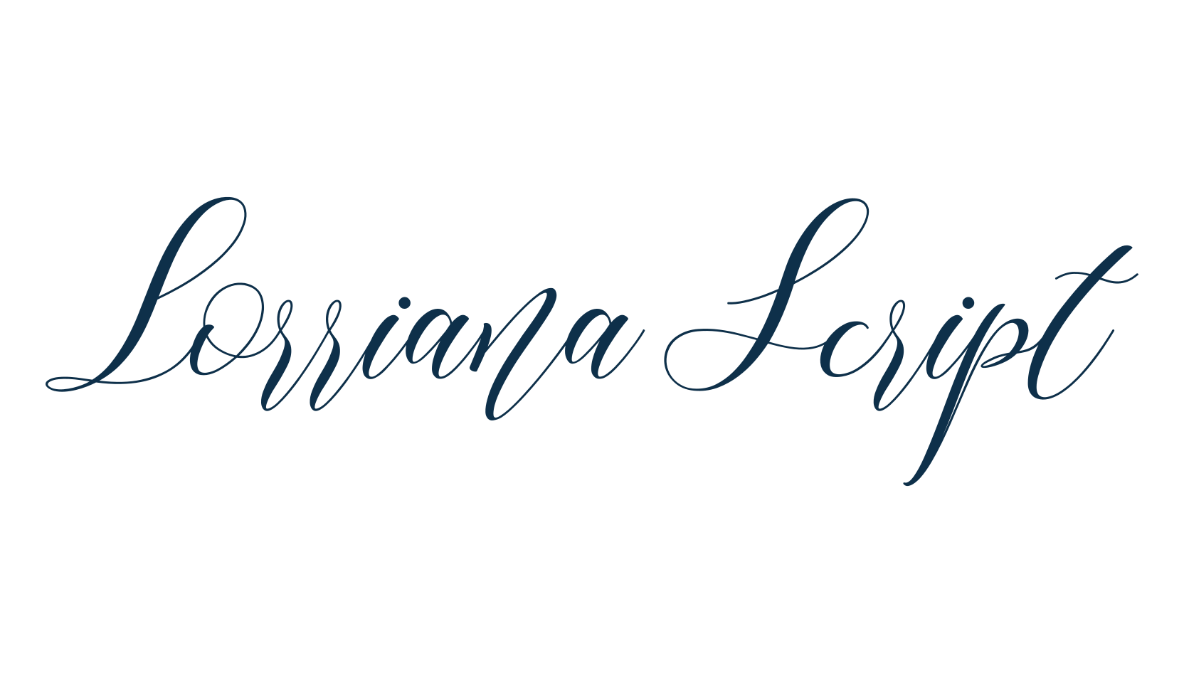 Lorriana Script, script calligraphy fancy decorative font preview