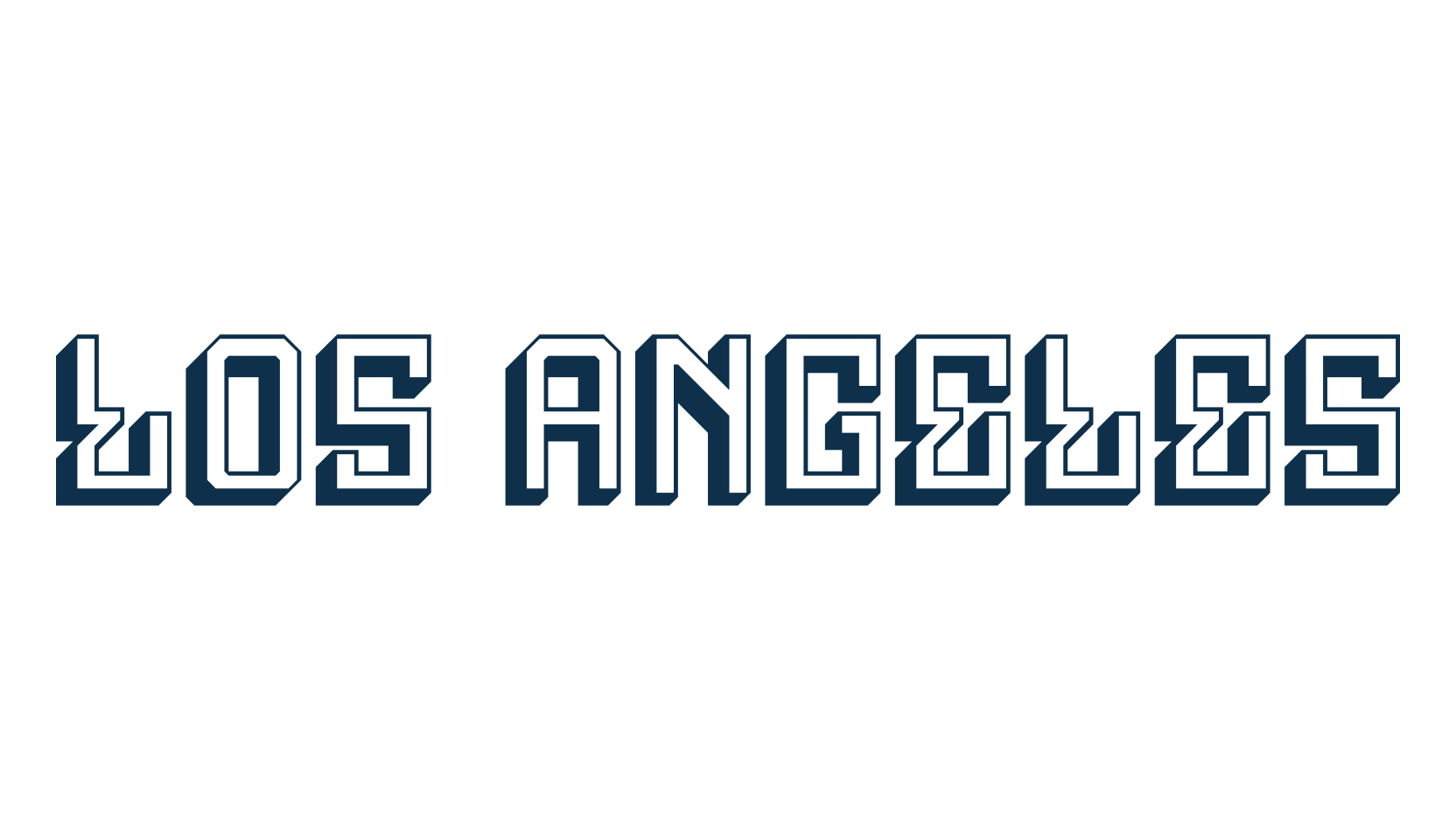 Los Angeles, various font preview