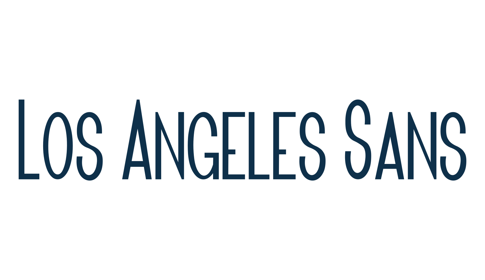 Los Angeles Sans, sans serif font preview
