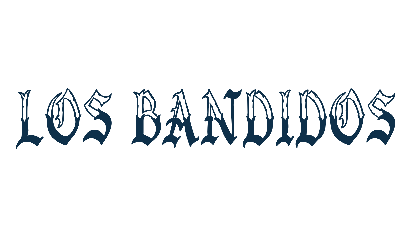 Los Bandidos, modern font preview