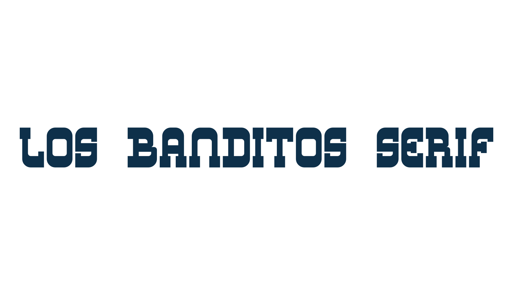 Los Banditos Serif, western font preview