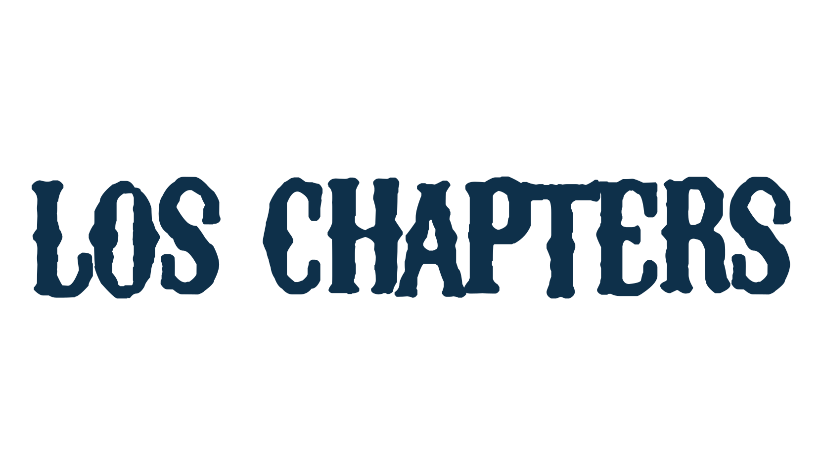 Los Chapters, western font preview