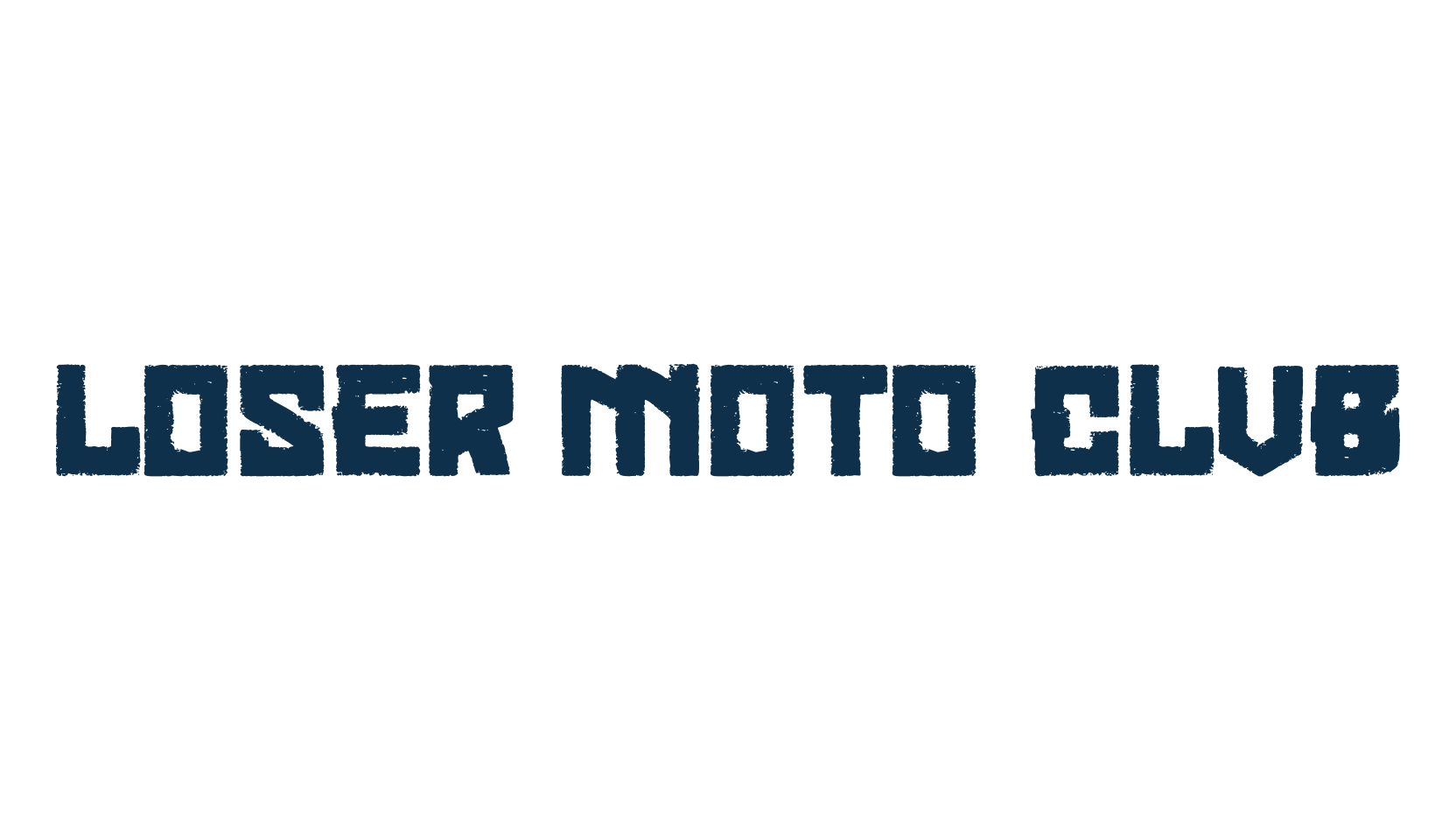 Loser Moto Club, russian font preview