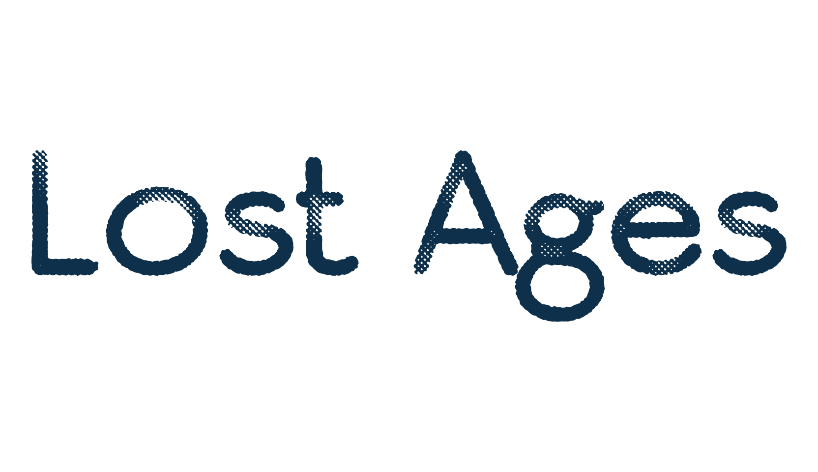 Lost Ages, eroded font preview