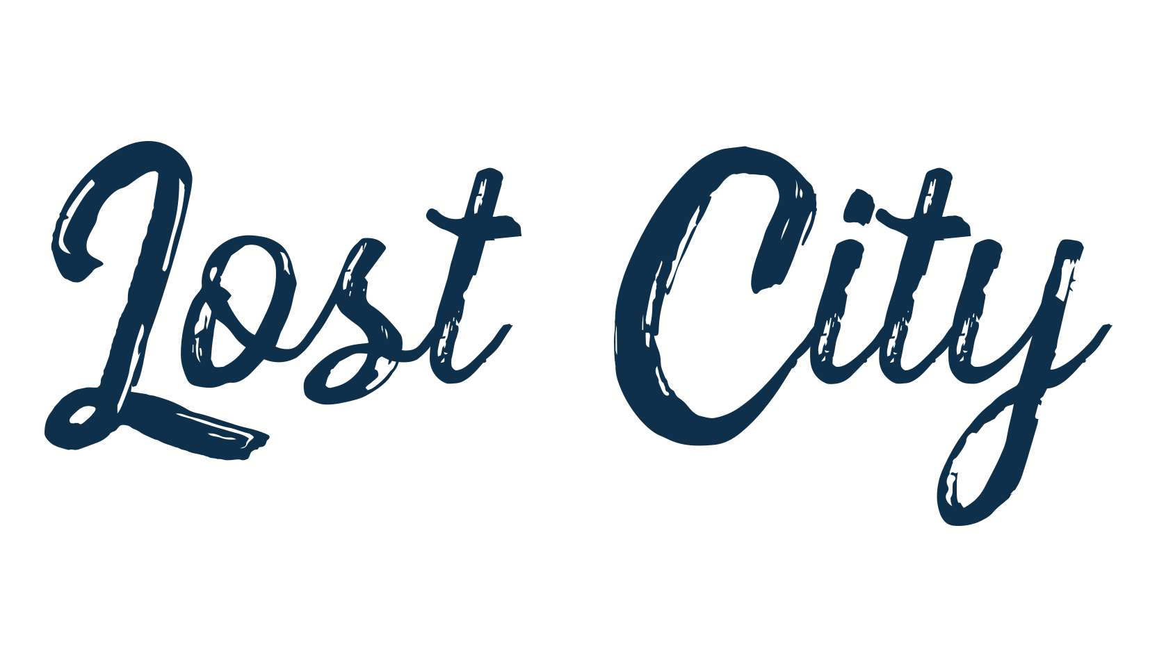 Lost City, brush font preview