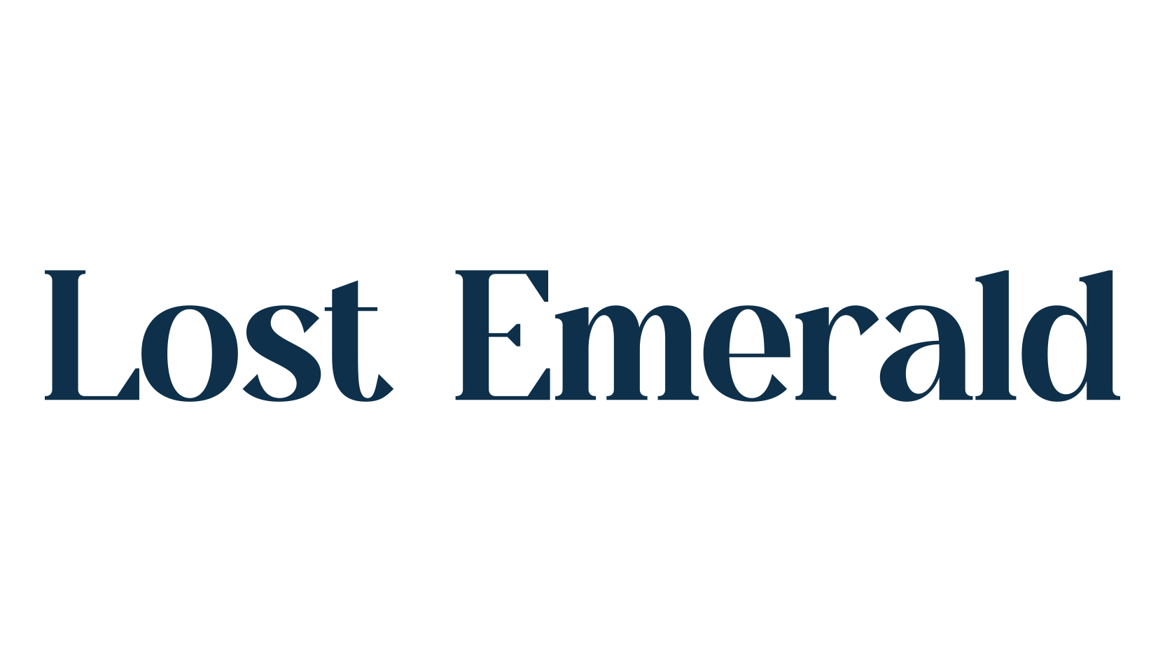 Lost Emerald, basic serif font preview