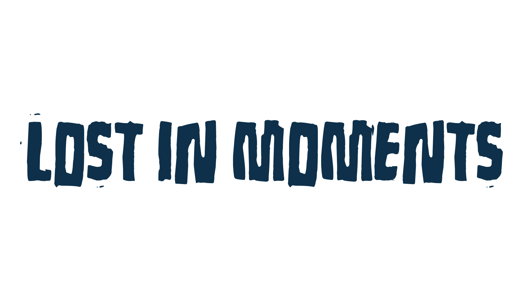 Lost in moments, fancy distorted decorative font preview