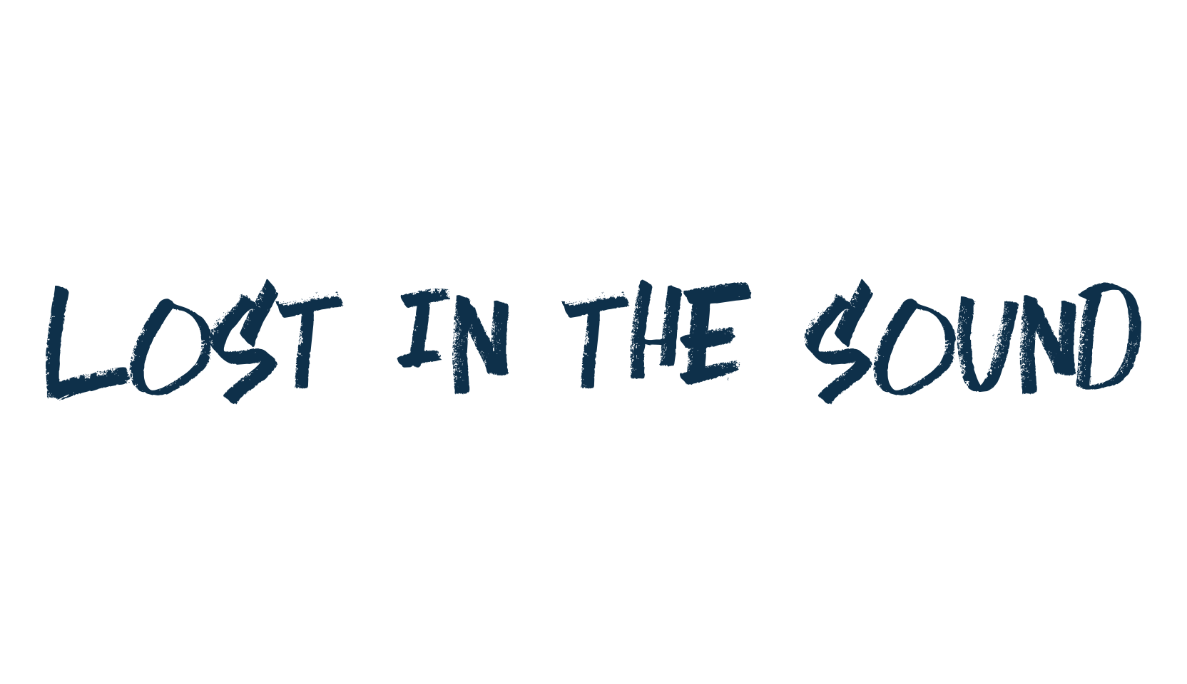 Lost in the Sound, brush font preview