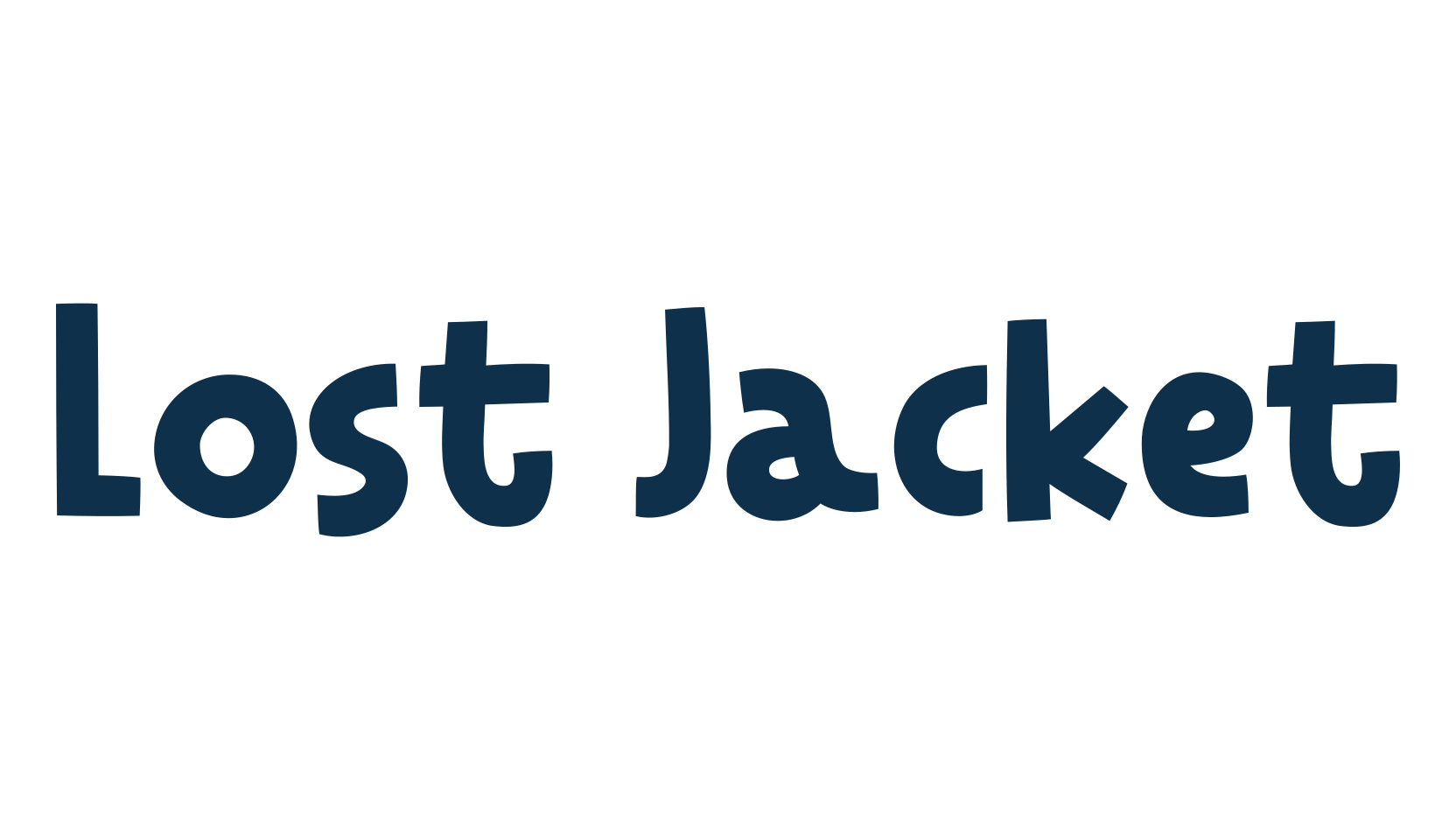 Lost Jacket, cartoon font preview
