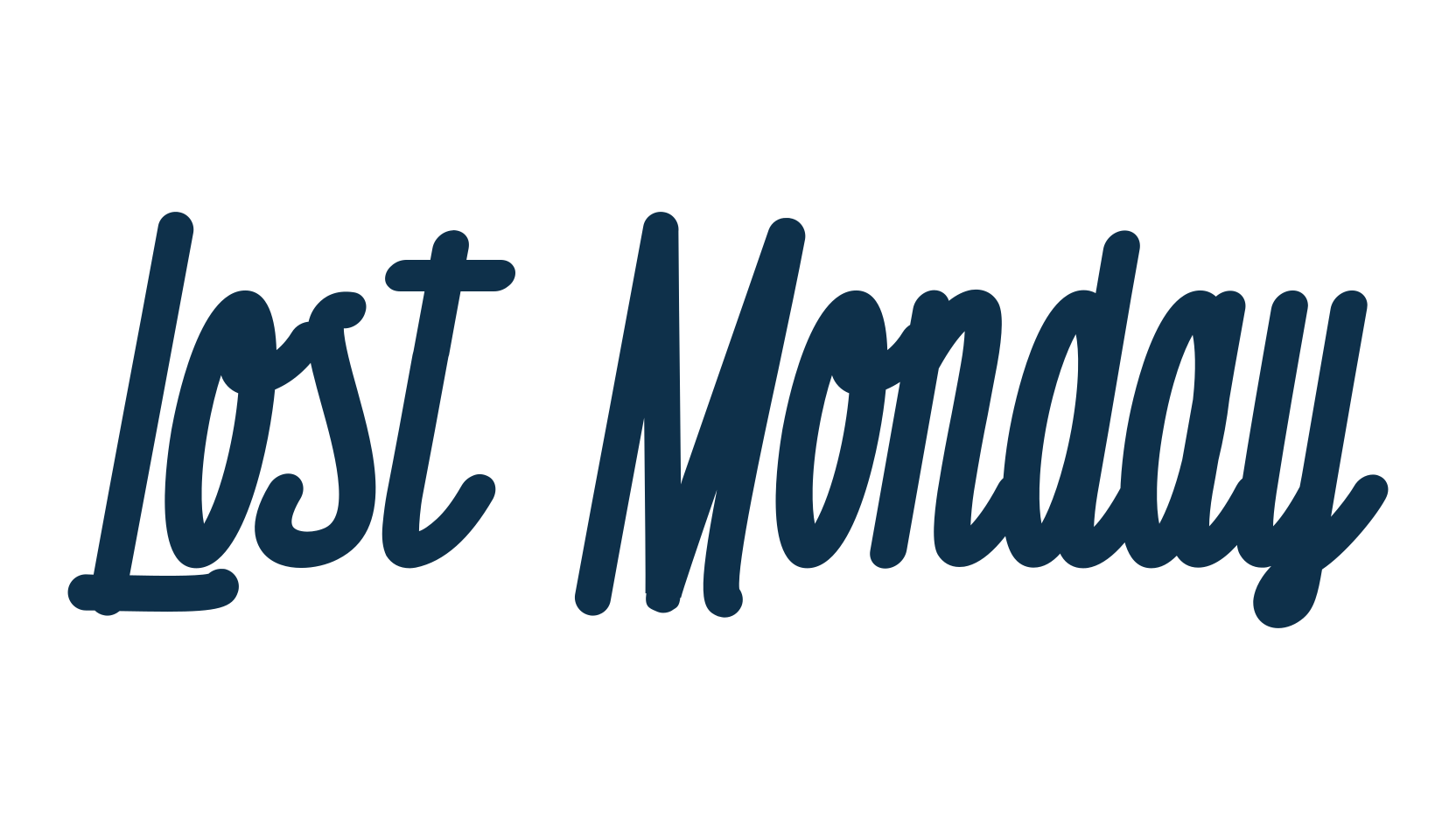 Lost Monday, display market font preview