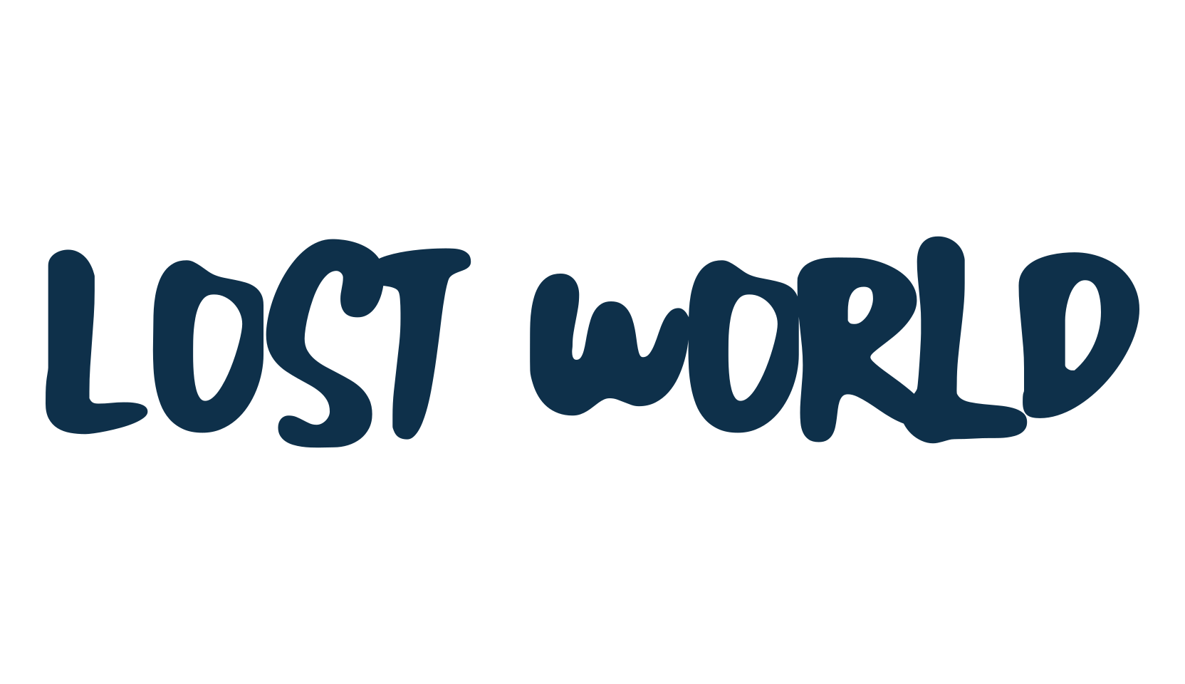 Lost World, handwriting font preview