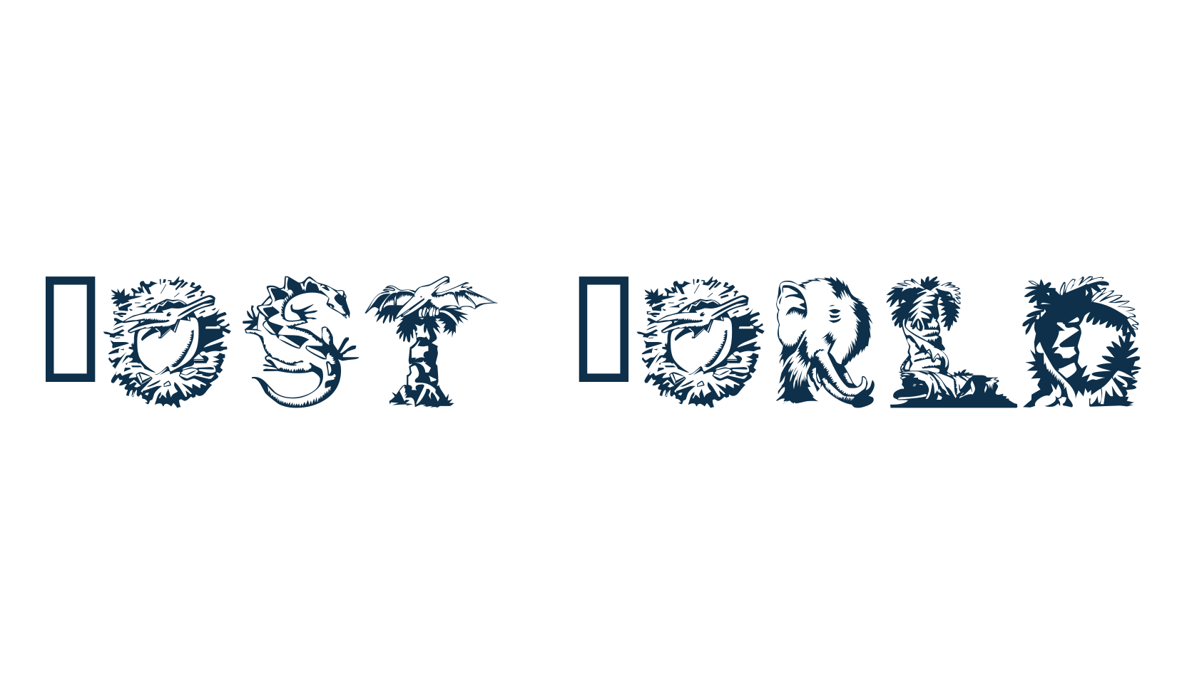 Lost World (lost-world), fancy decorative font preview