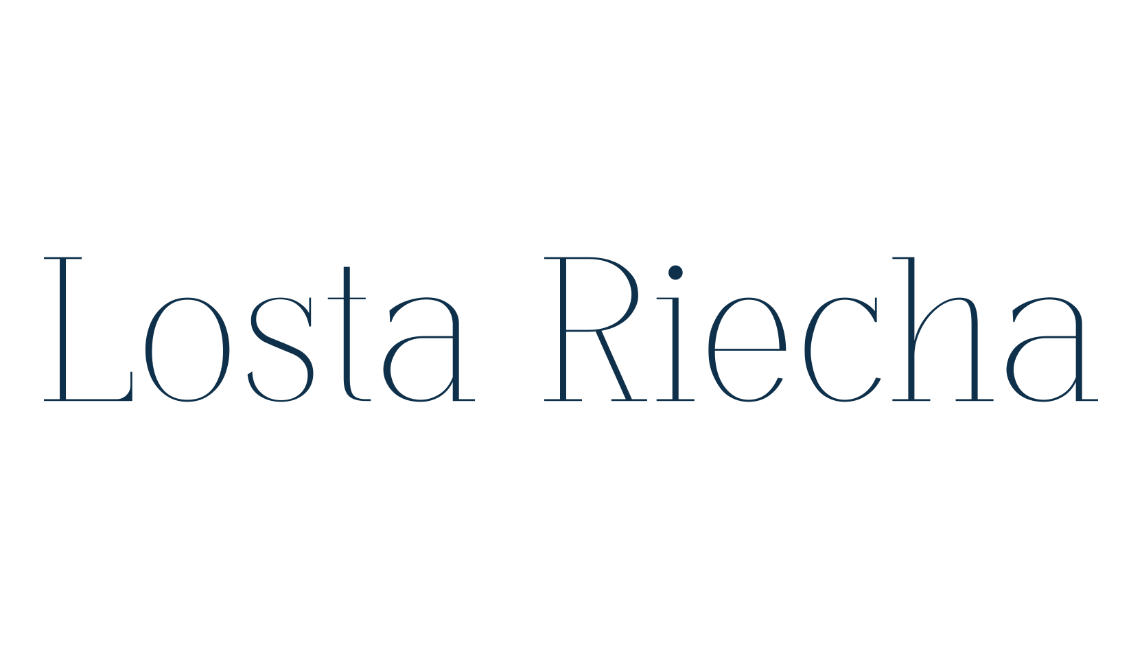 Losta Riecha, serif font preview