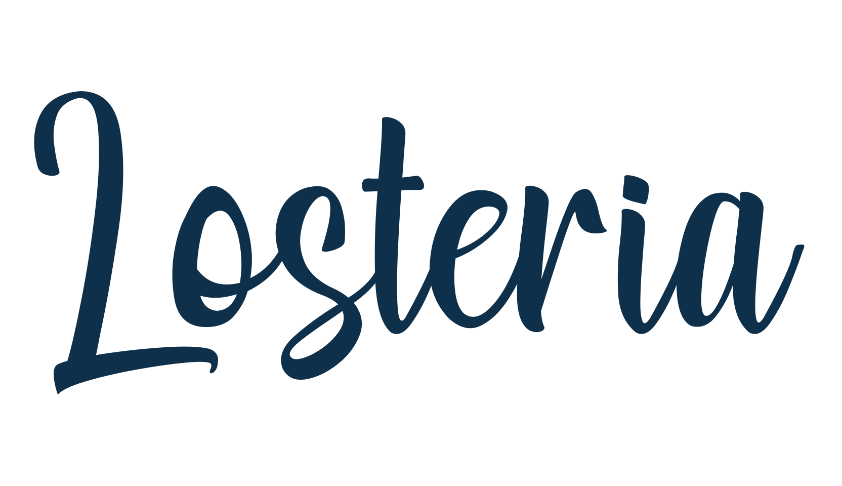 Losteria, script brush fancy decorative calligraphy font preview