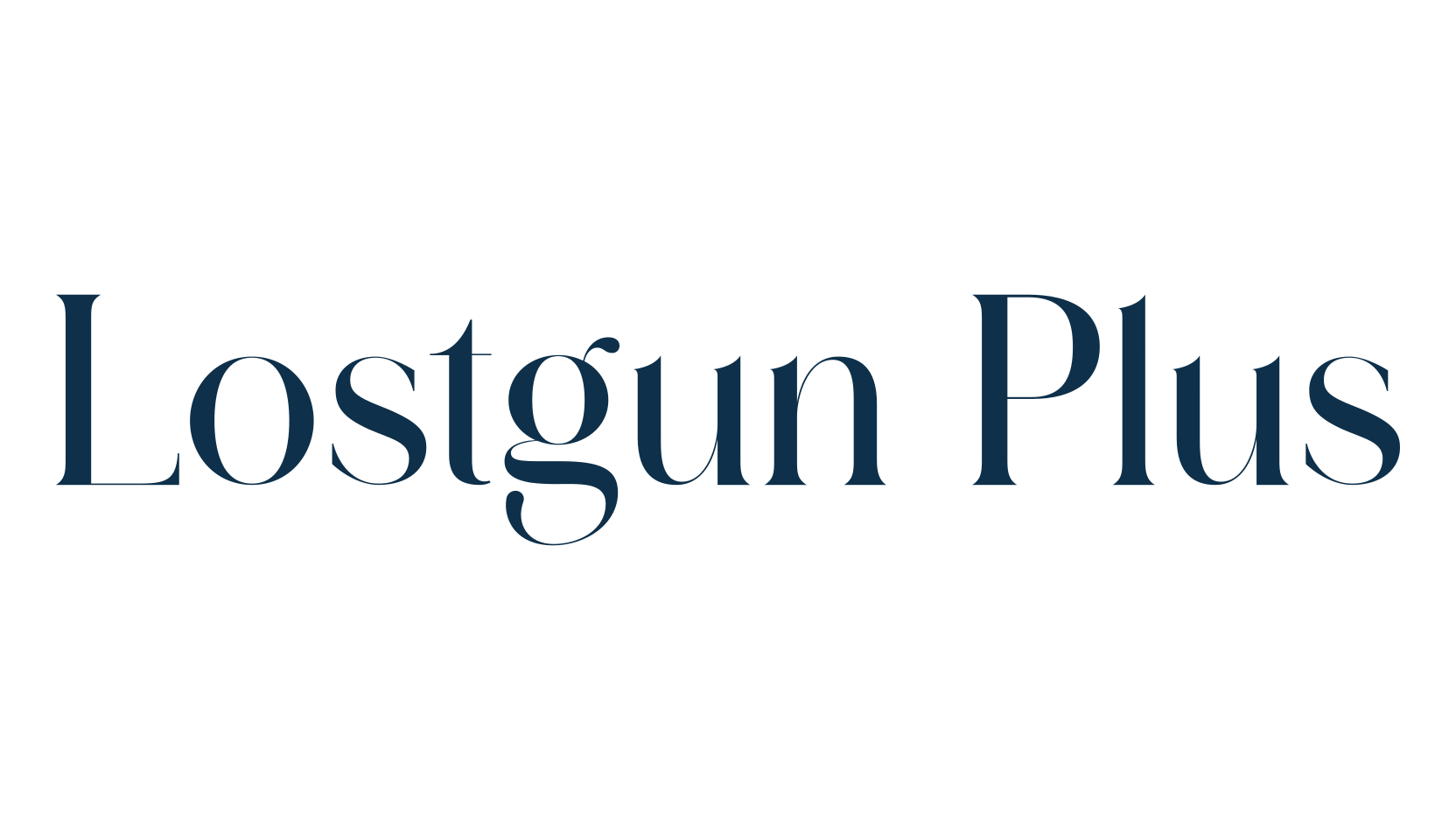 Lostgun Plus, serif font preview