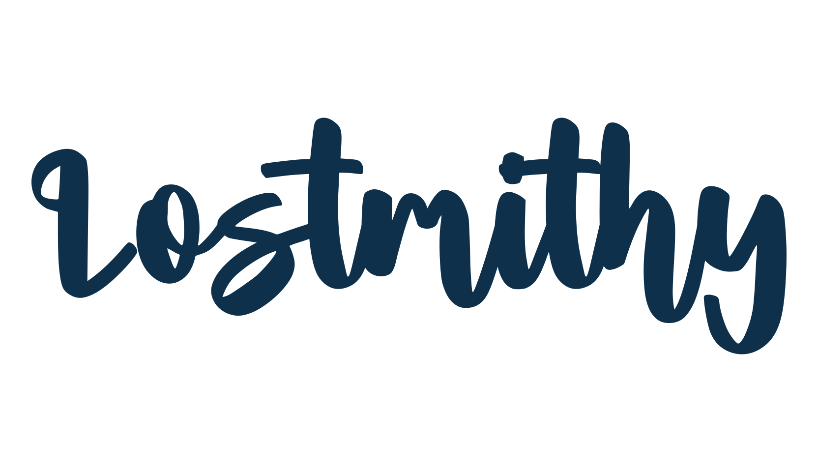 Lostmithy, script handwritten fancy decorative calligraphy font preview