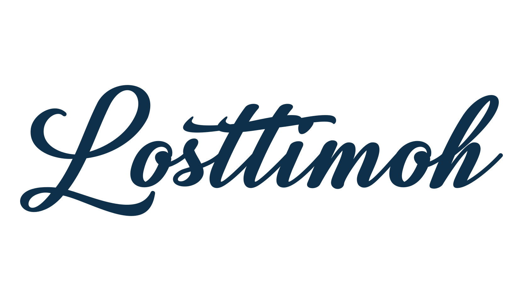 Losttimoh, script calligraphy fancy decorative font preview