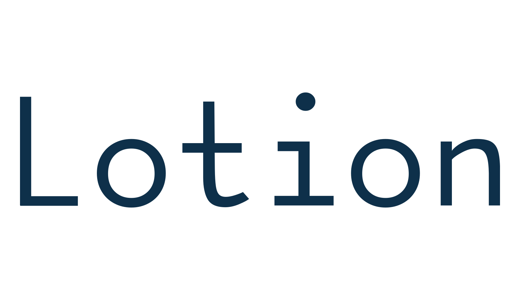 Lotion, fixed width font preview