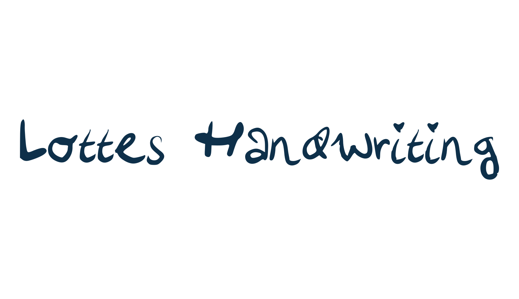 Lottes Handwriting, script handwritten fancy decorative calligraphy font preview