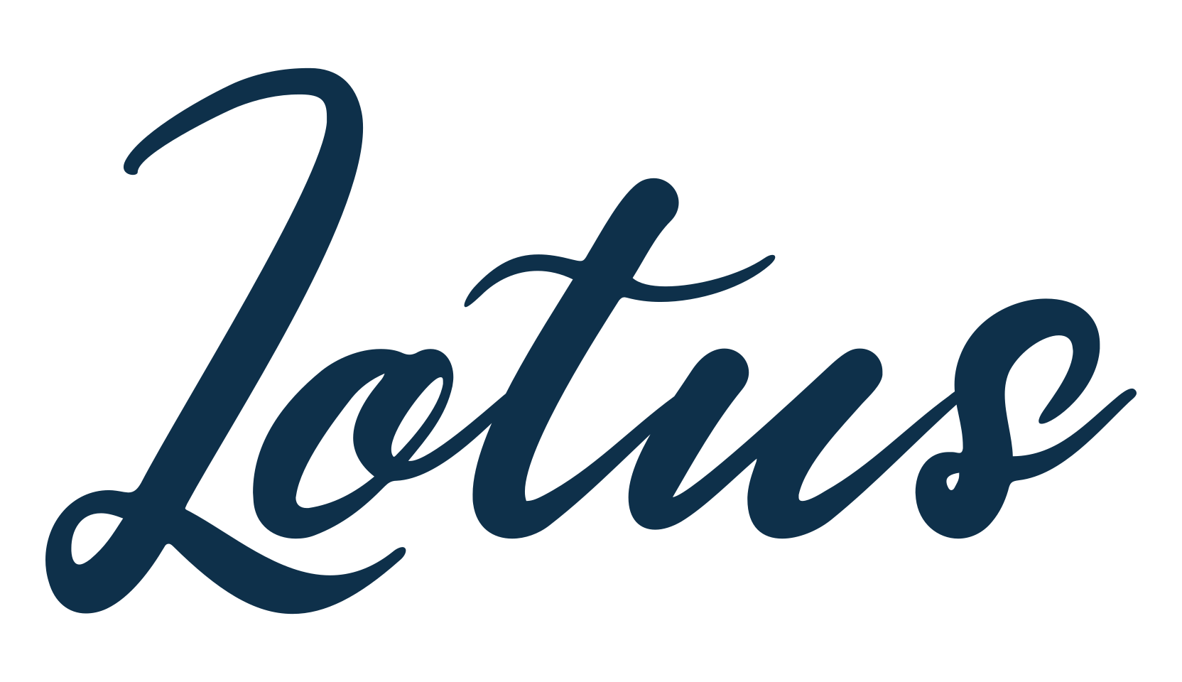 Lotus, calligraphy font preview