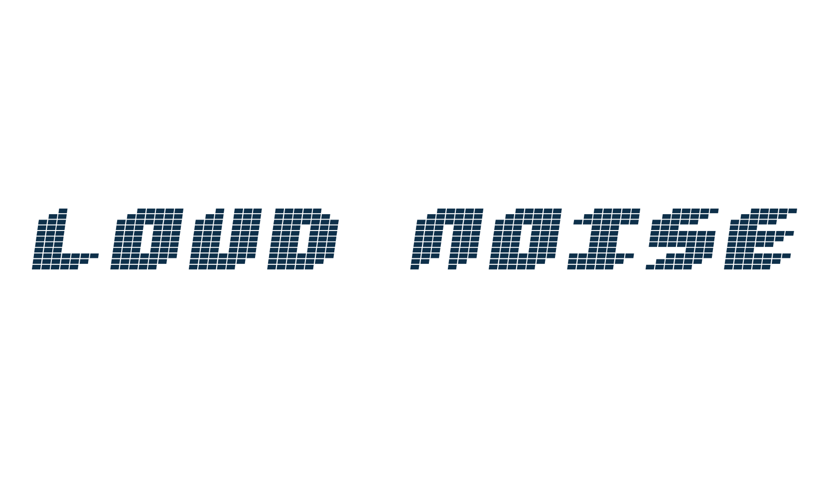 Loud Noise, lcd font preview