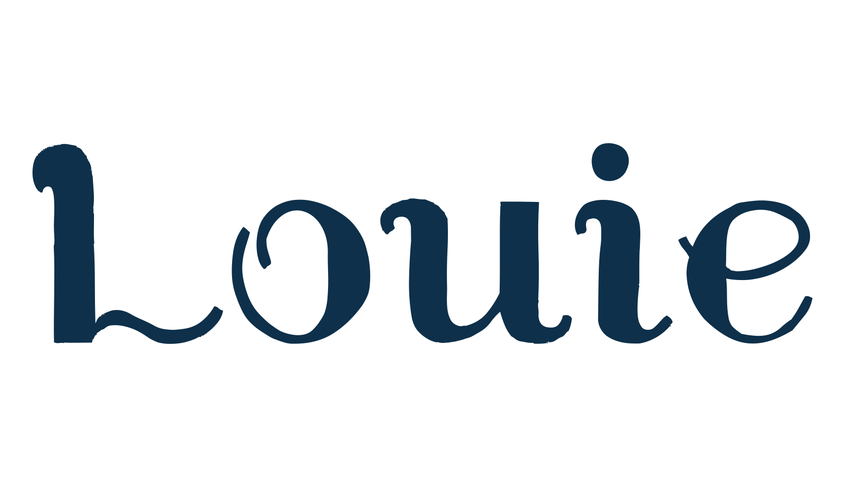 Louie, fancy various decorative font preview
