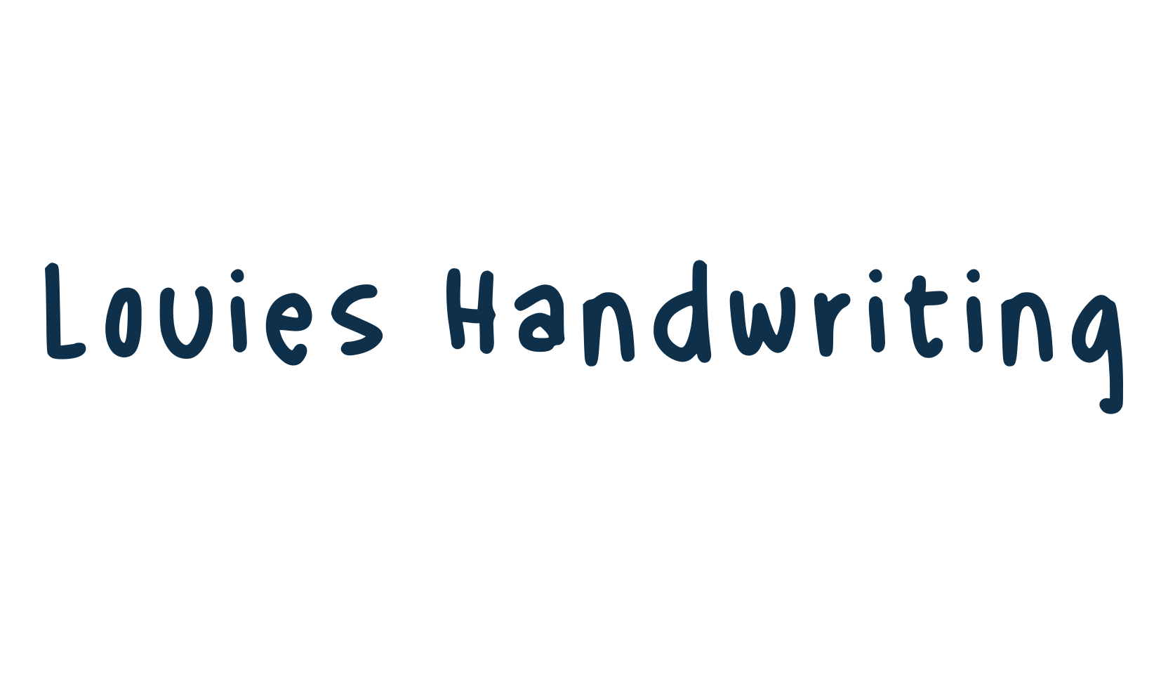 Louies Handwriting, handwriting font preview