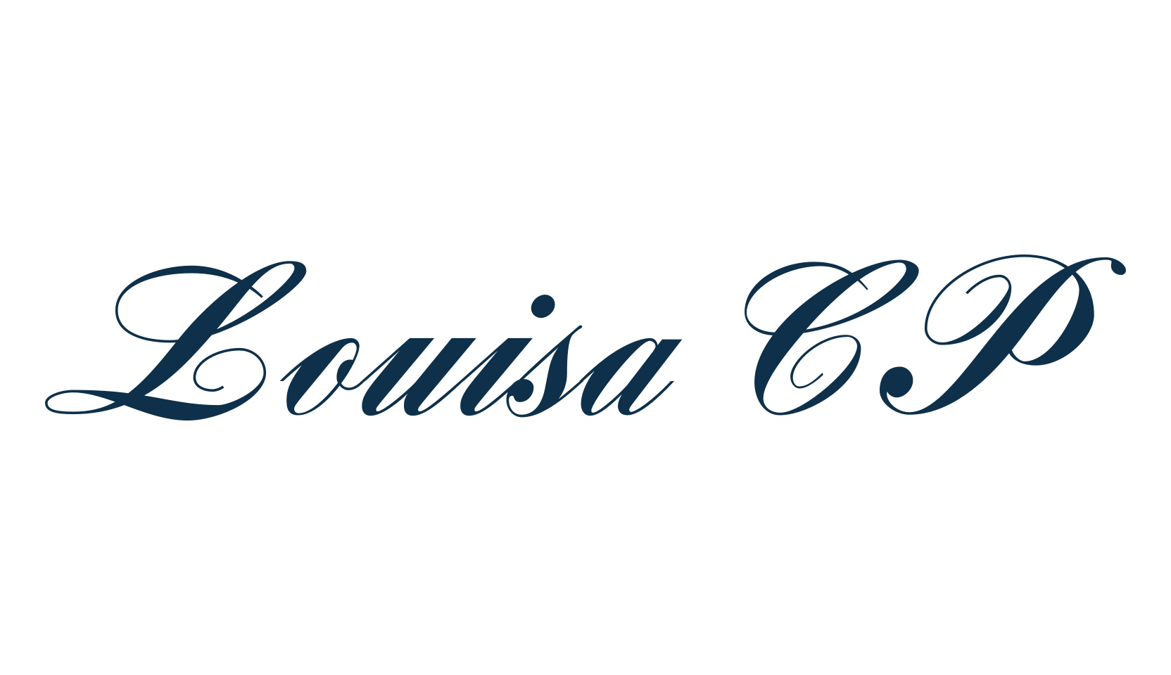 Louisa CP, script calligraphy fancy decorative font preview