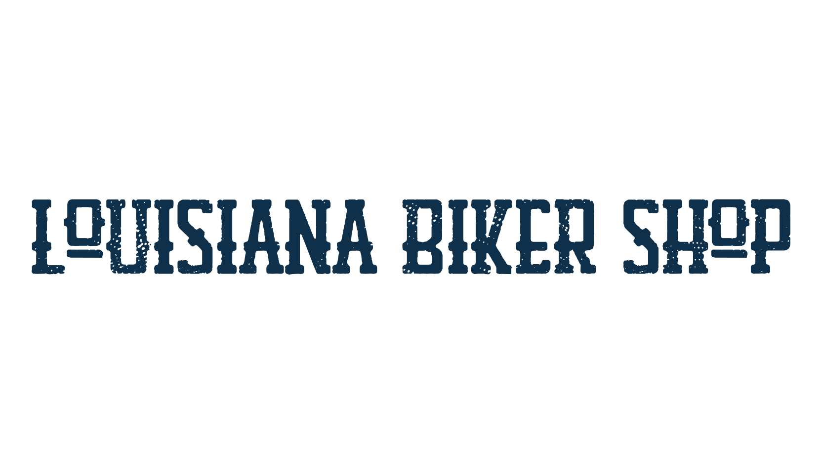 Louisiana Biker Shop, retro font preview