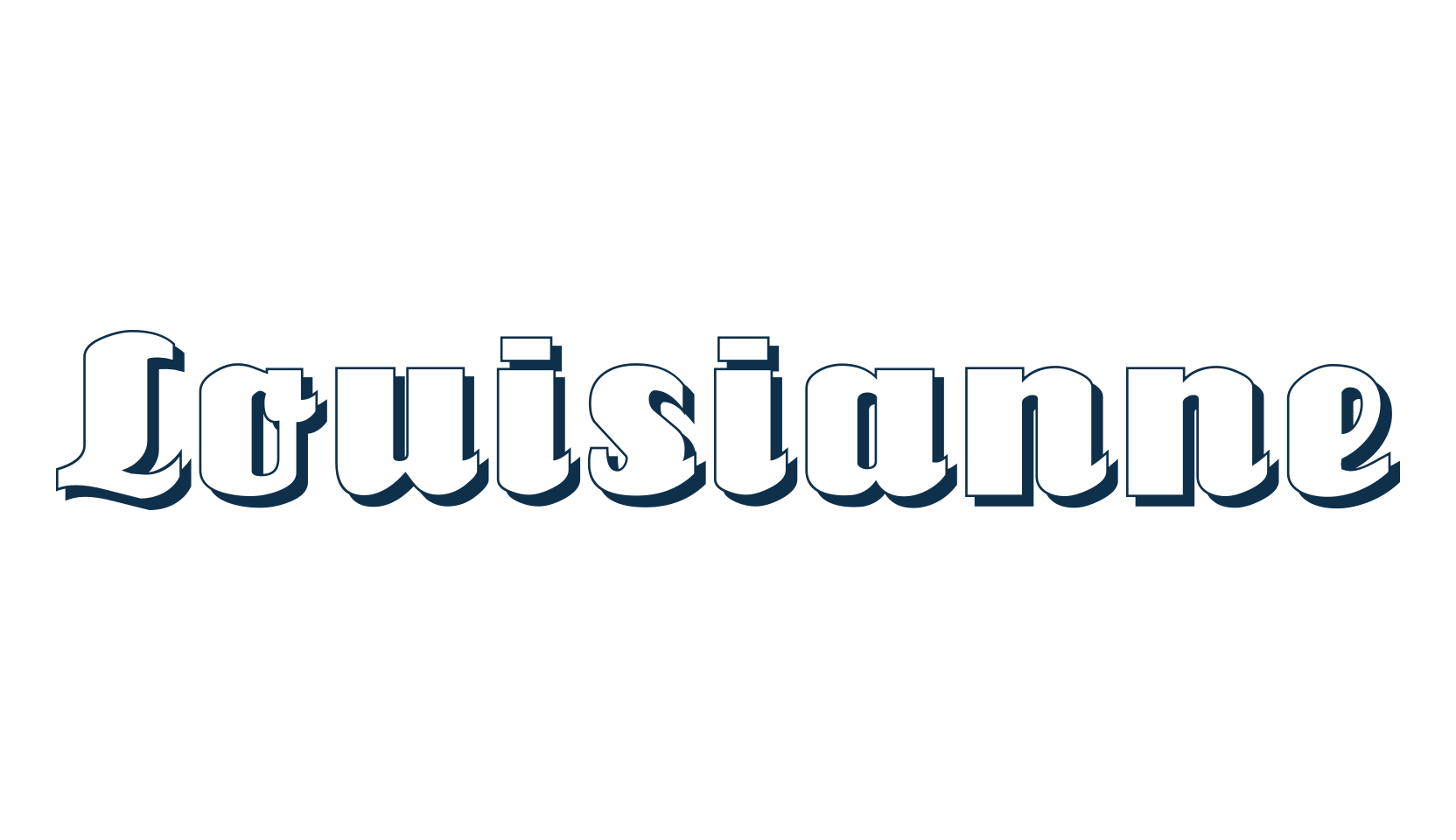 Louisianne, retro font preview