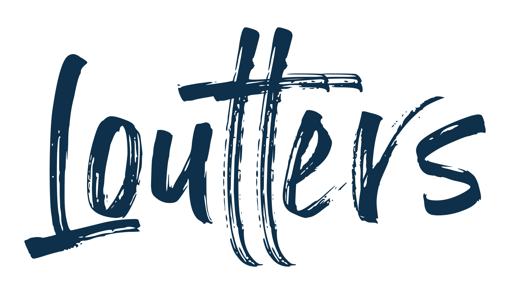 Loutters, script brush fancy decorative calligraphy font preview