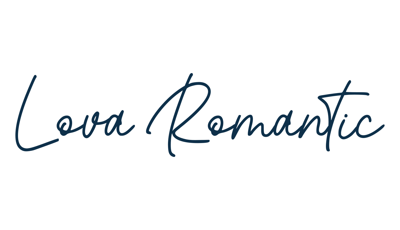 Lova Romantic, handwriting font preview